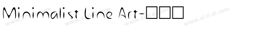 Minimalist Line Art字体转换
